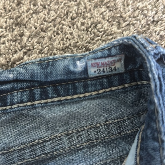 MEK boot cut jeans size 24 length is 34 - Picture 2 of 6